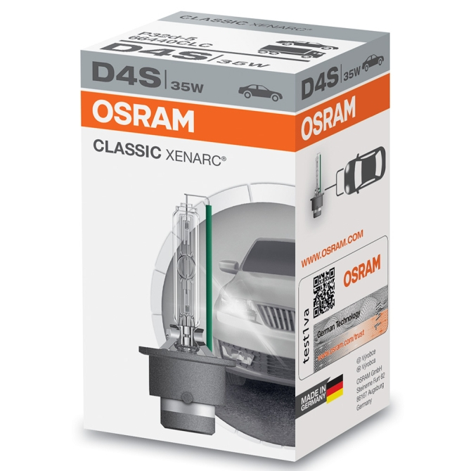 Bec auto Xenon pentru far OSRAM D4S XENARC Classic, 35W,1 Buc [2]