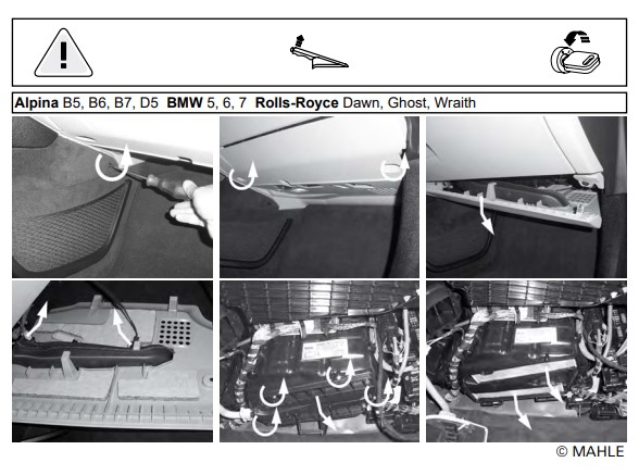 Set Filtru habitaclu carbon activ MAHLE, cu efect antialergic BMW Seria 5 F10, F11, F07 GT, Seria 6 F13, F06 si Seria 7 F01, F02 an 2009-2017 [3]