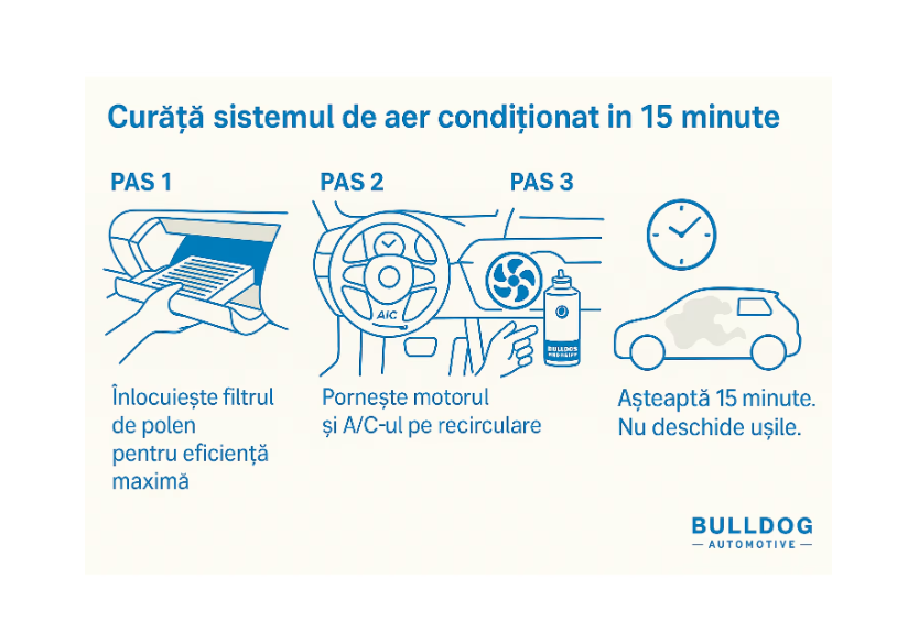 Spray curatare AC BMW 100ml, eliminare mirosuri, igienizare rapida, pentru interior auto [3]