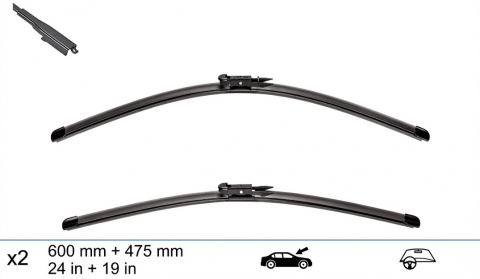 Set stergatoare SWF 60cm/47.5cm Mercedes A-Class, CLA si GLA an 2012-2015 nonfacelift [3]