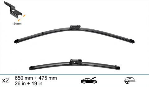 Set stergatoare SWF 65cm/45 cm BMW Seria 2 F45, Seria 5 G30, G31, Seria 7 G11, Jaguar F-Pace, Range Rover Velar an 2014-2020 [1]