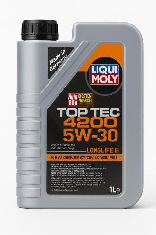 5W30 - Ulei de motor Liqui Moly Top Tec 4200 5W-30, 1L – Performanță premium și protecție maximă