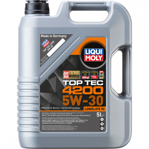 5W30 - Ulei de motor Liqui Moly Top Tec 4200 5W-30, 5L