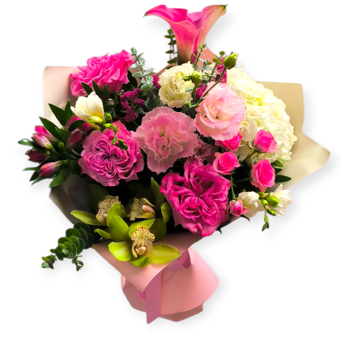 Buchet Premium Multiflora – Hortensie și Orhidee Cymbidium Buqueteria [2]