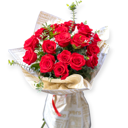 Buchete Trandafiri - Buchet cu 25 de Trandafiri Roșii Buqueteria