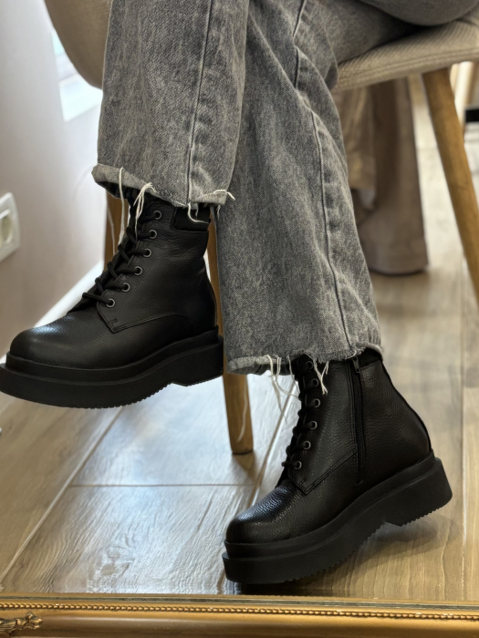 Bocanc scurt din piele naturală – Made in Romania [3]