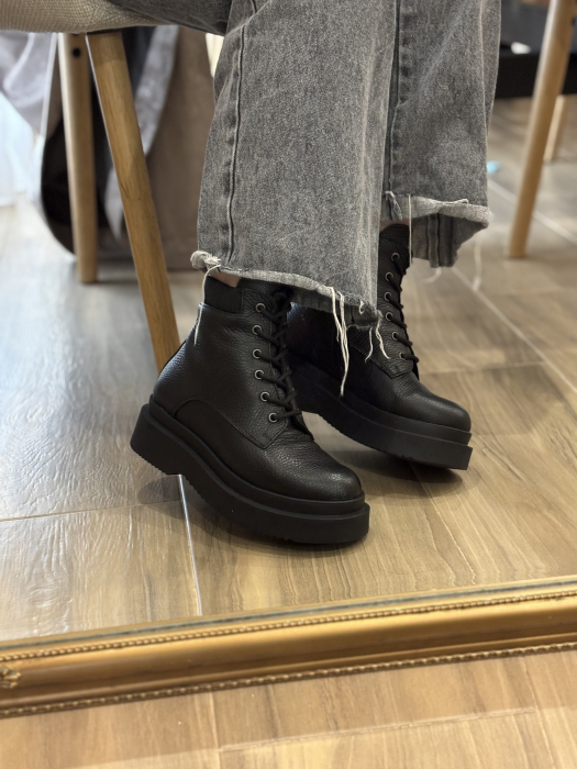 Bocanc scurt din piele naturală – Made in Romania [4]