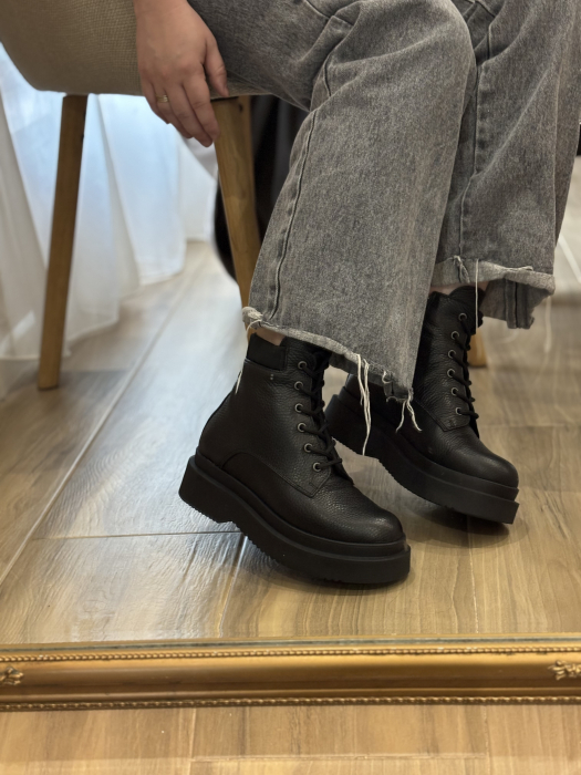 Bocanc scurt din piele naturală – Made in Romania [5]