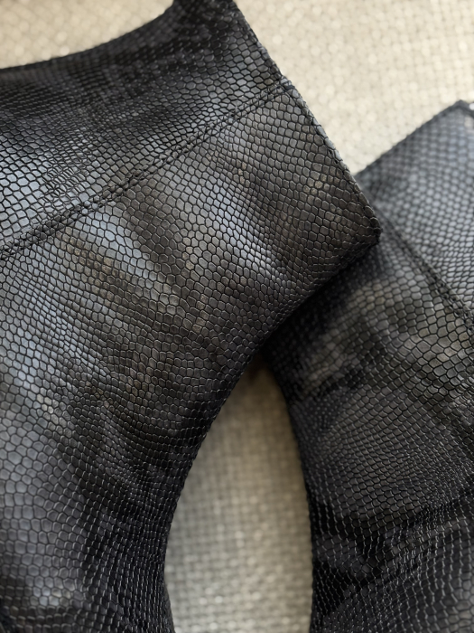 Botine din piele naturală croco [8]