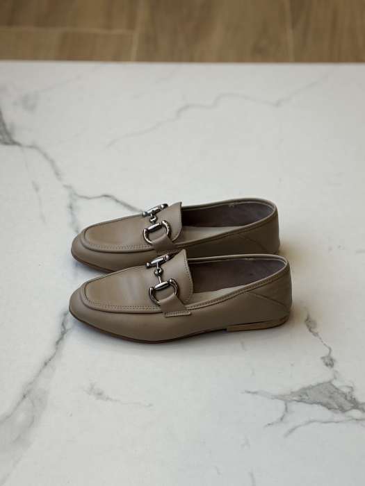 Loafers piele naturală - bej [6]