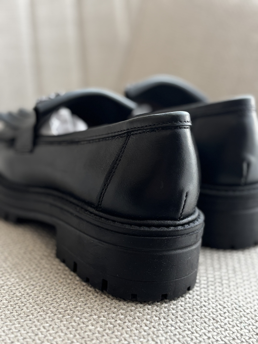 Loafers piele naturală - negru [7]