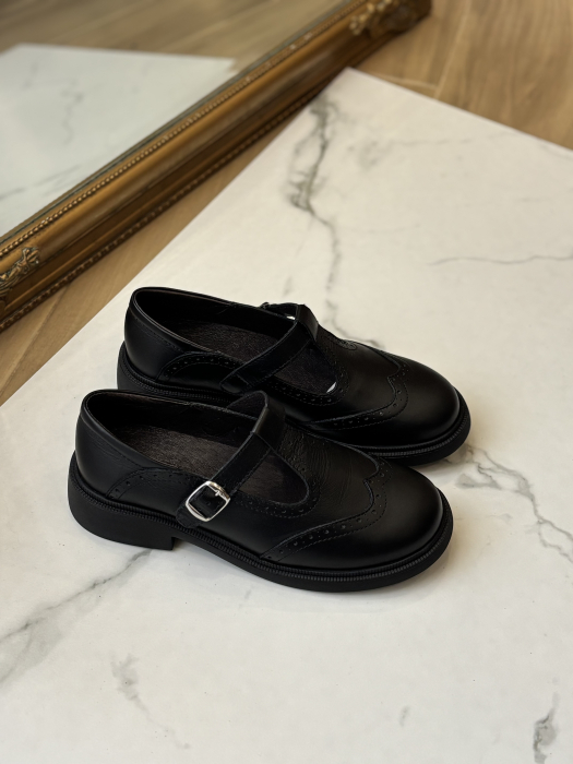 Pantofi piele Mary Jane - black [2]
