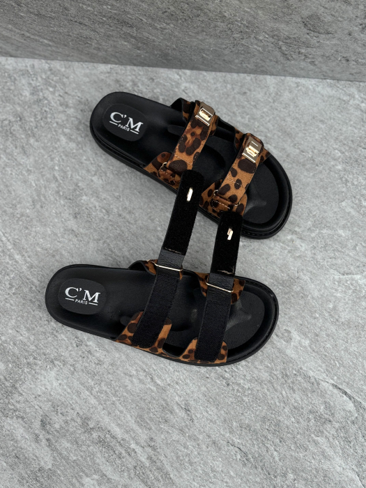 Papuci animal print - cu scai [3]