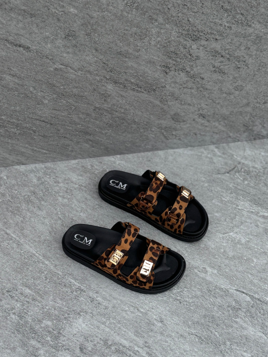 Papuci animal print - cu scai [2]