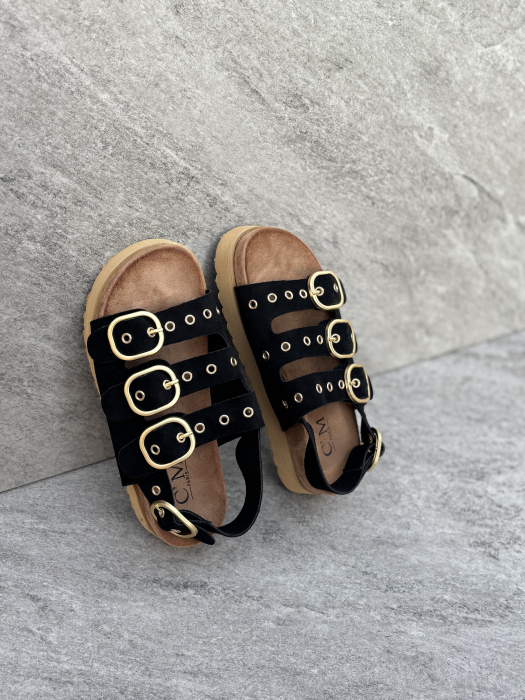 Sandale negre cu barete reglabile [2]