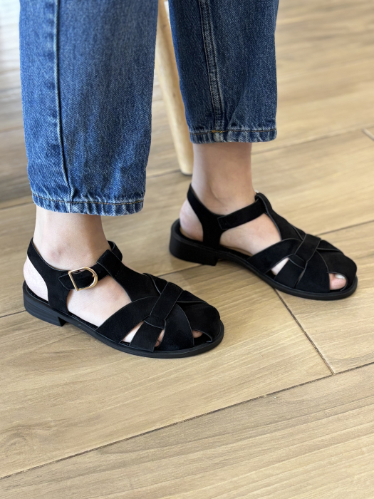 Sandale negre - new trend [3]