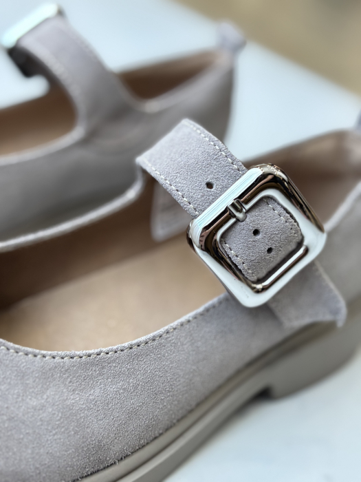 Pantofi piele naturală - cu bareta [5]