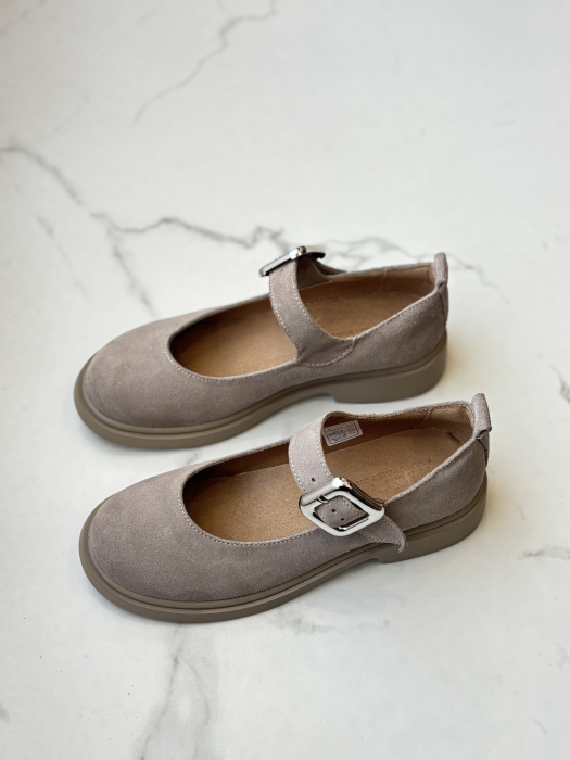 Pantofi piele naturală - cu bareta [4]