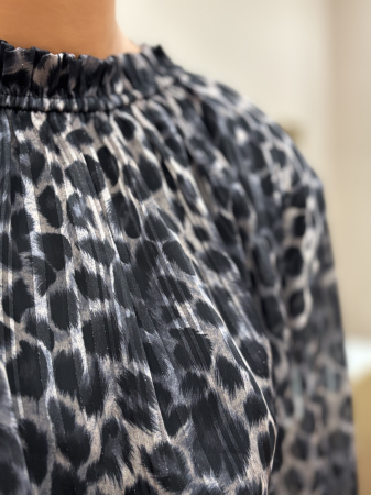 Bluză elegantă cu inserții aurii [2]