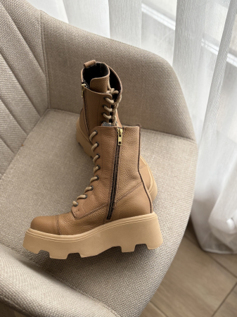 Bocanci bej din piele naturală – fabricați în România [2]