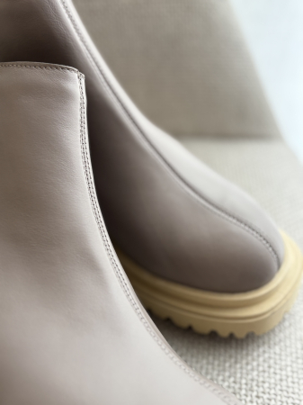 Botine grej  din piele naturală – Made in Romania [5]