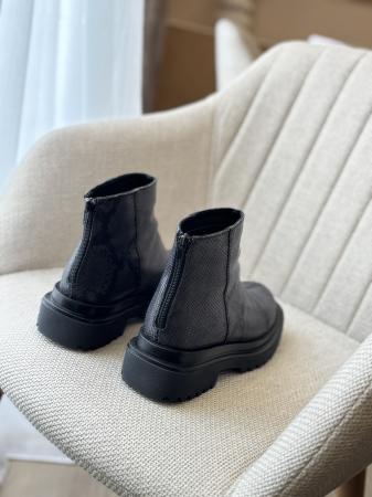 Botine din piele naturală croco [6]