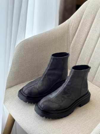 Botine din piele naturală croco [3]