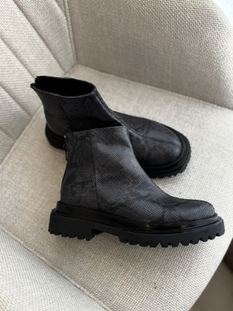 Botine din piele naturală croco [2]