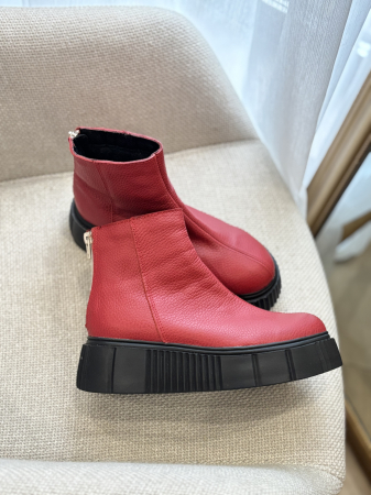 Botine talpă înaltă din piele naturală – Made in Romania - - Copie [6]