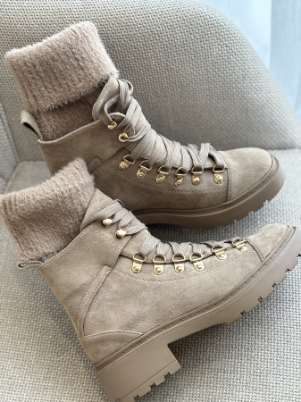 Ghete bej cu detalii aurii [4]