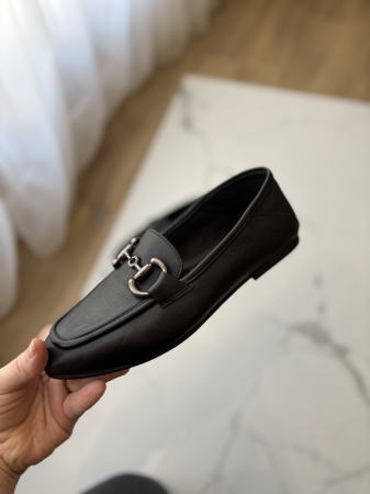 Loafers piele naturală - negru [1]