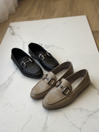 Loafers piele naturală - negru [4]