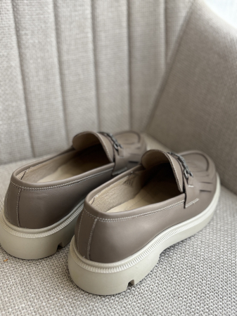Loafers piele naturală -bej [1]