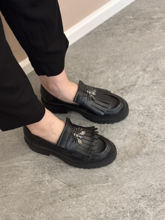 Încălțăminte - Loafers piele naturală - negru