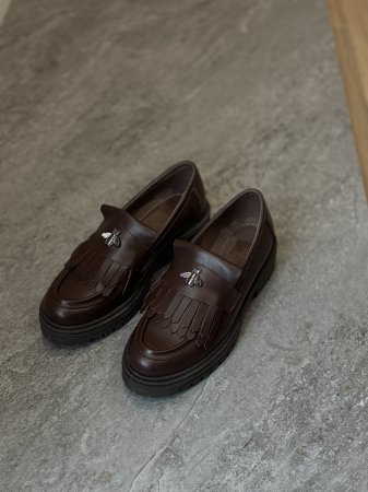 Loafers piele naturală - chocolat [1]