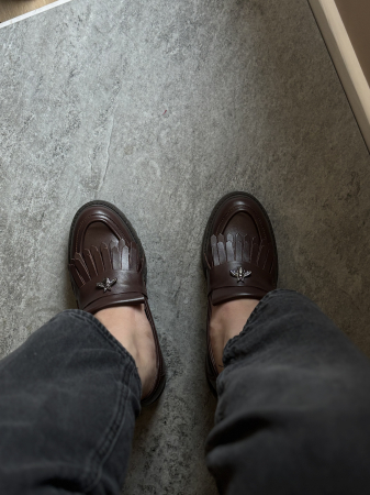 Încălțăminte - Loafers piele naturală - chocolat