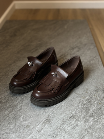 Loafers piele naturală - chocolat [2]