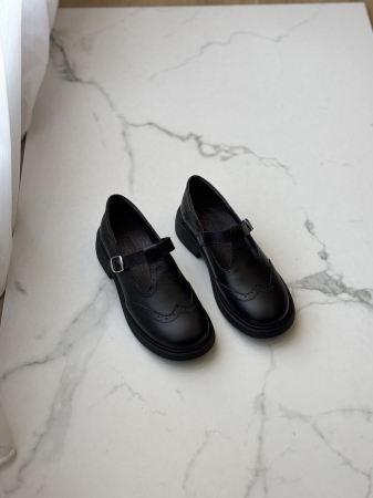 Pantofi piele Mary Jane - black [4]
