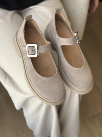 PREMIUM Pantofi piele naturală - cu bareta [1]