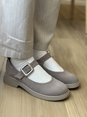 PREMIUM Pantofi piele naturală - cu bareta [3]