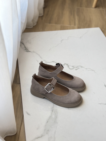 PREMIUM Pantofi piele naturală - cu bareta [8]