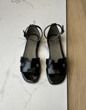 Încălțăminte - Sandale piele naturală - black