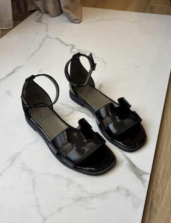 Sandale piele naturală - black [2]
