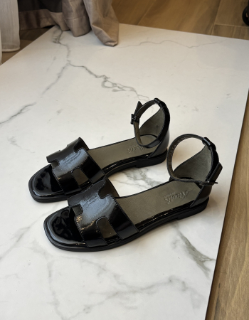 Sandale piele naturală - black [1]