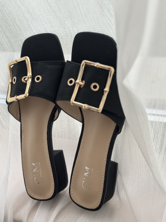 Papuci negrii - cataramă reglabilă [3]