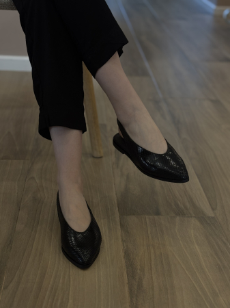 PREMIUM Balerini piele - black [1]