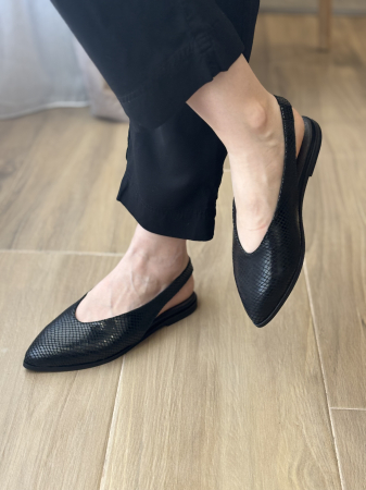 PREMIUM Balerini piele - black [2]