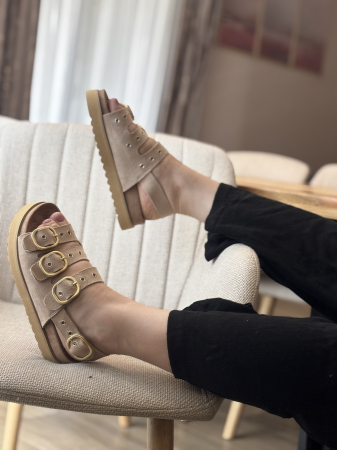 Sandale nude cu barete reglabile [1]