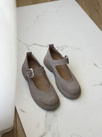 Pantofi piele naturală - cu bareta [2]