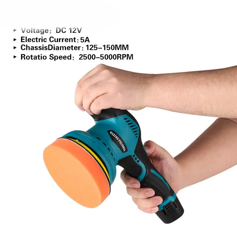 APARAT POLISH AUTO EVO SHINE, CU 2 ACUMULATORI 12V, FĂRĂ FIR – PORTABIL, 8 VITEZE (2500-5000 RPM) [6]